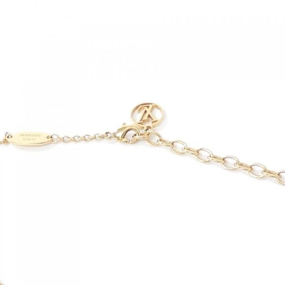 LOUIS VUITTON Necklace LV Iconic M00596 Gold Monogram Pendant LV Logo Icon Charm - Picture 5 of 6